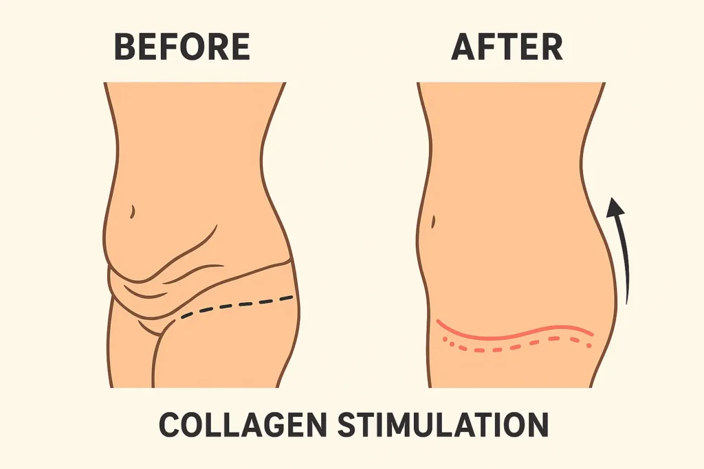 Before and after results for sagging skin after weight loss injections Kent